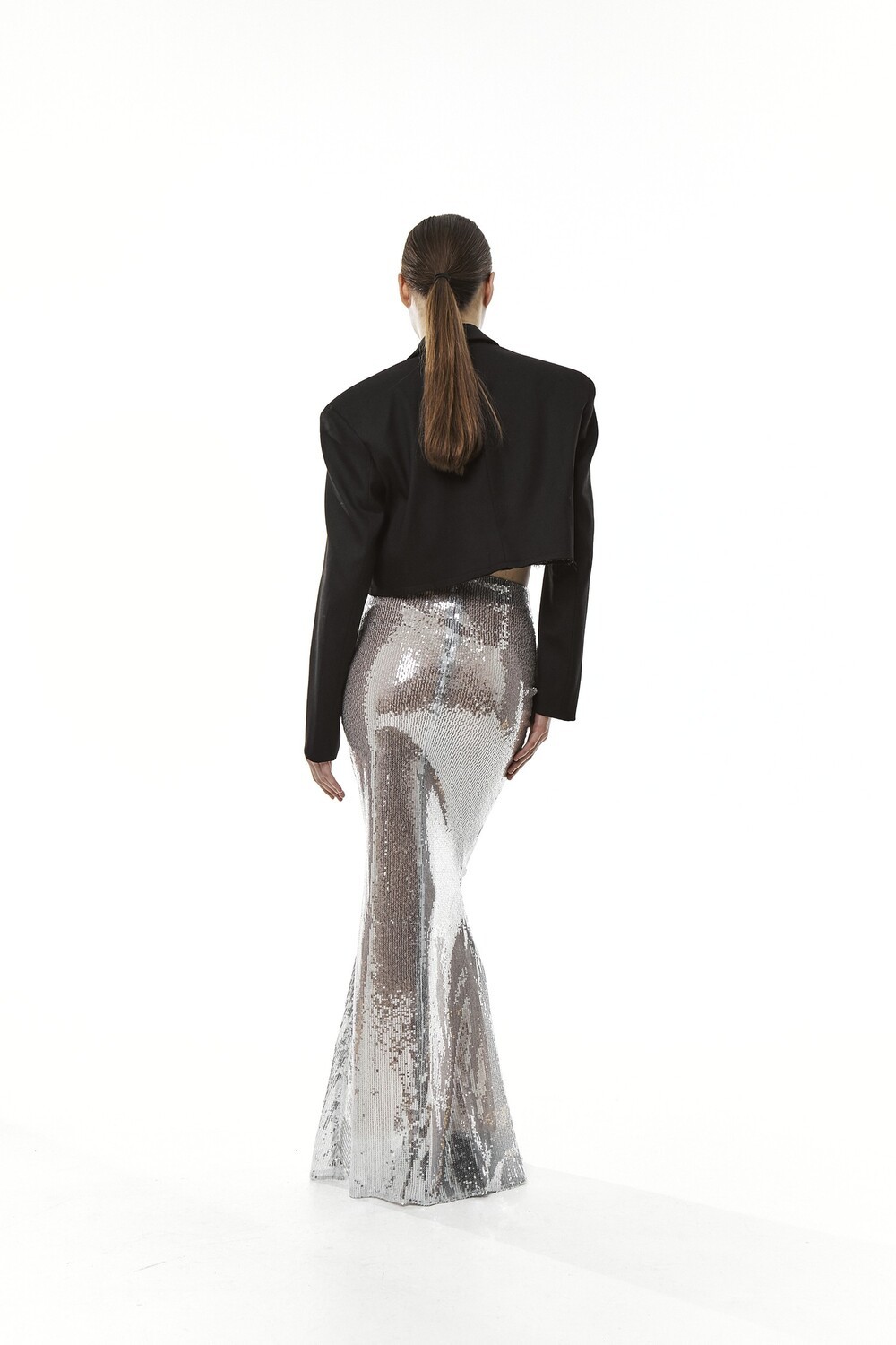 Fish skirt with sequins